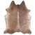 ACID WASHED HAIR ON COWHIDE GOLD METALLIC ON CAMEL 