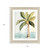 Oasis Palm I Distressed White Framed Wall Art