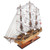 32" Brown Solid Wood Hand Painted Boat