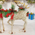 Medium Iron Reindeer with Pinecone Bow