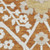 3' X 5' Rust Beige And Gold Floral Washable Area Rug With UV Protection