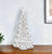 12" Mouth Blown Clear Glass Christmas Tree Sculpture