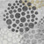 8' Gray Ivory And Charcoal Polka Dot Washable Round Rug With UV Protection