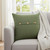 20" Green Cotton Throw Pillow