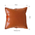 Light Luxury Urban Simulated Leather Wide Edge Throw Pillow