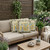 Set of Three Beige White And Black Peacock Indoor Outdoor Throw Pillow