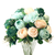 pcs Artificial Silk with  Heads Flower Fake Rose Bouquet Table Decor