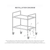 Tier x Stainless Steel Kitchen Dinning Food Cart Trolley Utility Round