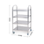 Tier x Stainless Steel Kitchen Dinning Food Cart Trolley Utility Round