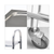 Tier x Stainless Steel Kitchen Dinning Food Cart Trolley Utility Round