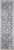 8' Dark Blue And Ivory Floral Distressed Runner Rug