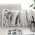 Luxury Faux Fur Pillowcase Gray/