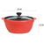 L Ceramic Casserole Stew Cooking Pot with Glass Lid