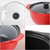 L Ceramic Casserole Stew Cooking Pot with Glass Lid