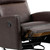 35" Brown Faux Leather Heated Massage Lift Assist Power Lift Assist Zero Gravity Recliner With USB