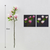 Glass Flower Vase with  Bunch  Heads Artificial Fake Silk Magnolia denudata Home Decor