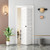Set Of Two 78" White Wood Bi-Fold Door