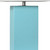 21" Aqua Faux Leather Table Lamp LED With White Shade