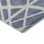 5' X 8' Denim Blue And Ivory Geometric Washable Area Rug With UV Protection
