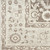 8' X 10' Ivory Brown And Gray Floral Distressed Non Skid Area Rug