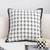 Nordic square Shape Monochrome Pattern Pillowcase