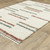4' X 6' Ivory Brown And Gray Striped Shag Area Rug With Fringe