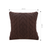 Deep Chocolate Brown Diamond Knit Pillowcase