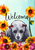Yellow Labrador- Tomoyo Pitcher Van Gogh Garden Flag