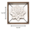 White Metal & Wood Framed Wall Flower