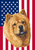 Chow Chow - Best of Breed American Flags House and Garden Size