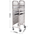 Gastronorm Trolley  Tier Stainless Steel Cake Bakery Trolley Suits * Tray