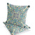 Set of Two Light Green And Yellow Botanical Indoor Outdoor Throw Pillow