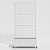 71" X 35" White Galvanized Metal Rectangular Planter Box