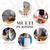 Black Aprons Bulk Commercial Chef Bib Apron for Kitchen and Restaurant Cooking without Pockets Unisex Women and Men Adult 12 Pack