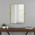 36" Gold Metal Framed Accent Mirror