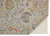 2' X 3' Gray Red and Yellow Wool Oriental Hand Knotted Area Rug With Fringe