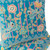 Set of Two Blue Gold Orange And Gray Peacock Indoor Outdoor Throw Pillow