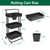 3 Tier Rolling Utility Cart Movable Storage