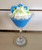 Martini themed soy wax candle