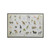 Jungle Animals Alphabet Black Floater Frame Wall Art
