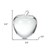 4" Clear Crystal Apple Paperweight Tabletop Sculpture
