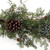6" Green Brown And Blue Artificial Cypress Tree
