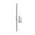 Silver and Clear Modern Bling Mirrored Wall Sconce