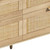 59" Brown Wood Accent Cabinet With Six Drawers