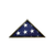 Rustic Weathered Grey Reclaimed Wood Triangle Wooden Display Flag Case