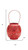 8" Red Abstract Iron Tabletop Lantern Candle Holder