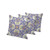 Set of Three Purple And Yellow Floral Indoor Outdoor Throw Pillow