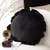 Butterfly Vintage Lotus Leaf Edge Round Throw Pillow