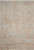 5' X 8' Brick Red Gray And Cream Floral Non Skid Area Rug With Fringe