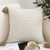 Pillow Textu Throw Cover, Luxurious Rib Knit Ribbed Cotton Throw Pillow
